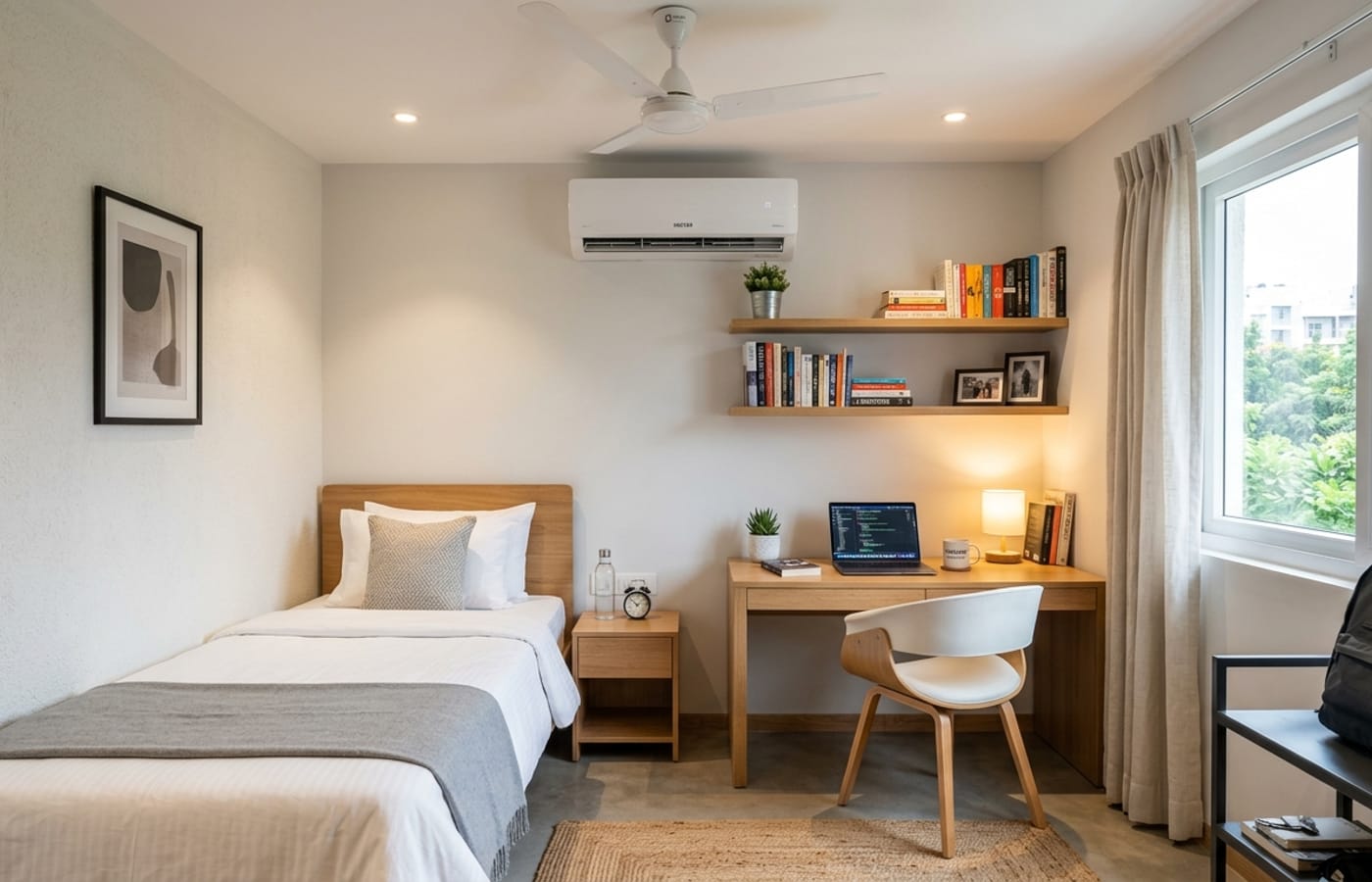 Premium single AC room